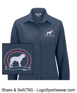 Embroidered DDBSA Logo Edwards Dress Shirt Design Zoom
